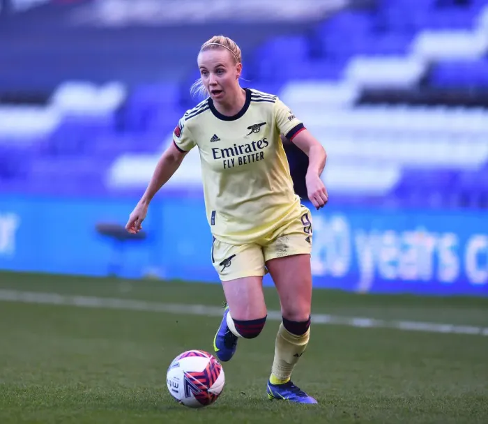 Framed Print : Arsenal Women's Dominance: Crushing Birmingham City in WSL Clash (09 / 01 / 2022)