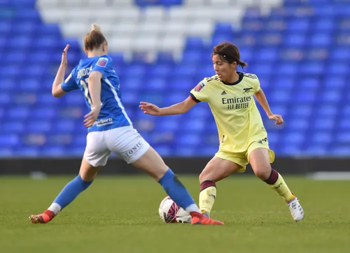 Framed Print : Arsenal Women's Dominance: Crushing Birmingham City in WSL Showdown (09 / 01 / 2022)