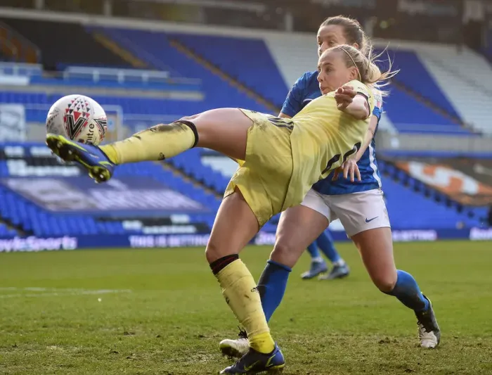 Framed Print : Arsenal Women's Dominance: Crushing Birmingham City in WSL Showdown (09 / 01 / 2022)