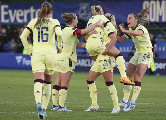Framed Print : Arsenal Women's Dominance: Jordan Nobbs Scores Hat-Trick in EPL Win