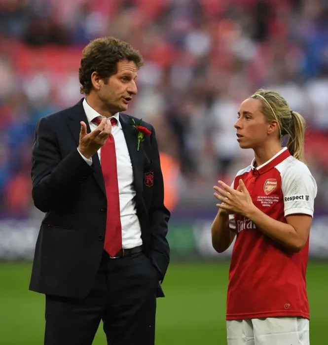 Framed Print : Arsenal Women's FA Cup Final: Joe Montemurro and Jordan Nobbs Celebrate Victory over Chelsea Ladies Framed Print : Arsenal Women's FA Cup Final: Joe Montemurro and Jordan Nobbs Celebrate Victory over Chelsea Ladies