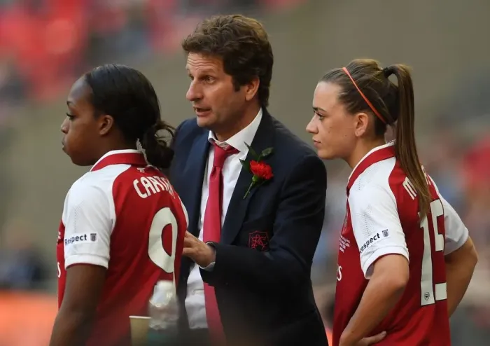 Framed Print : Arsenal Women's FA Cup Final: Montemurro Coaches Carter and McCabe at Wembley Framed Print : Arsenal Women's FA Cup Final: Montemurro Coaches Carter and McCabe at Wembley