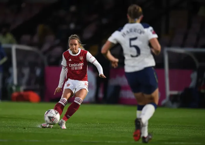 Framed Print : Arsenal Women's FA Cup: Jordan Nobbs Scores Opening Goal Against Tottenham Hotspur
