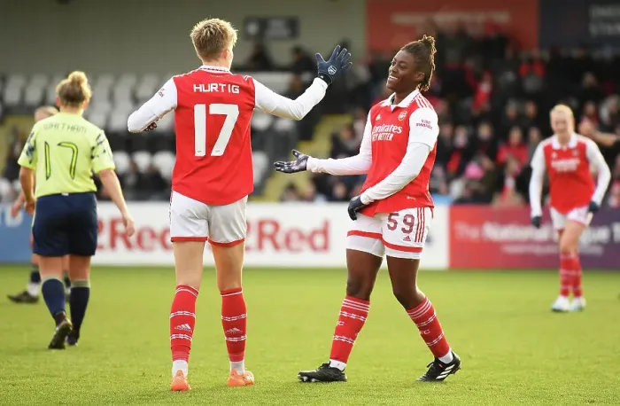 Framed Print : Arsenal Women's FA Cup Surge: Michelle Agyemang Scores Historic Eight-Goal Haul vs. Leeds Framed Print : Arsenal Women's FA Cup Surge: Michelle Agyemang Scores Historic Eight-Goal Haul vs. Leeds