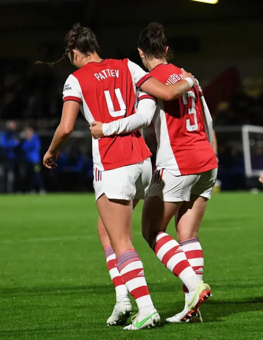 Framed Print : Arsenal Women's FA Cup Triumph: Lotte Wubben-Moy Scores Decisive Goal Against Tottenham Hotspur