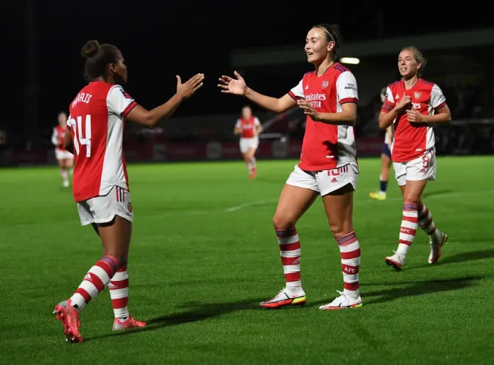 Framed Print : Arsenal Women's FA Cup Victory: Caitlin Foord's Hat-trick Seals Win Against Tottenham Hotspur Framed Print : Arsenal Women's FA Cup Victory: Caitlin Foord's Hat-trick Seals Win Against Tottenham Hotspur