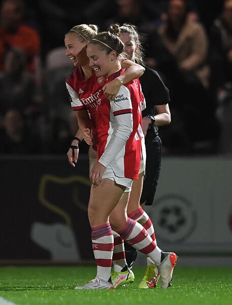 Arsenal Women's FA Cup Victory: Kim Little and Beth Mead Celebrate Historic First Goal Against Brighton & Hove Albion