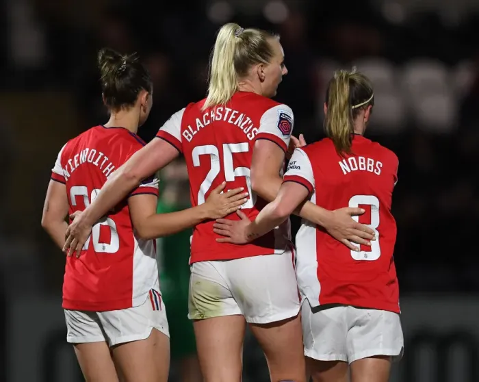 Framed Print : Arsenal Women's FA Cup Victory: Stina Blackstenius Scores First Goal Against Coventry United