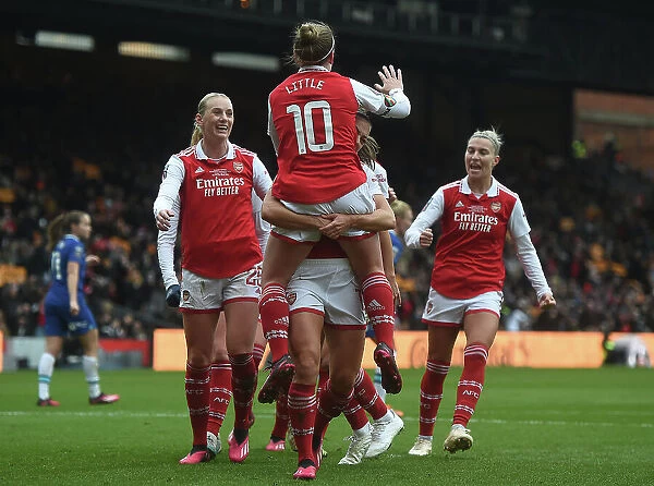 Arsenal Women's FA WSL Cup Final Triumph: Kim Little Scores Opening Goal Against Chelsea, 2023