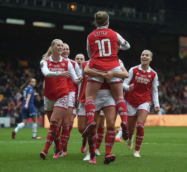 Arsenal Women's FA WSL Cup Final Victory: Kim Little Scores the Opener Against Chelsea (2023)