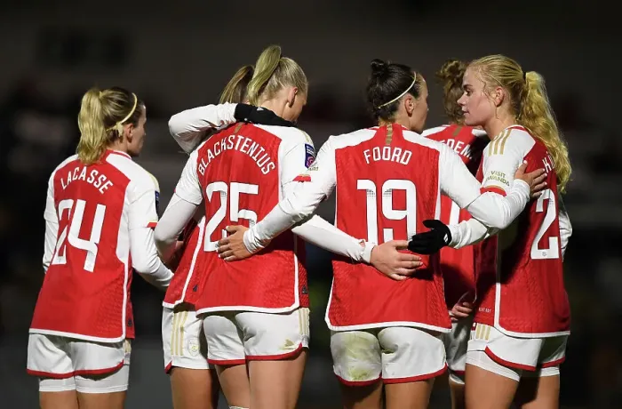 Framed Print : Arsenal Women's FA WSL Cup Triumph: Stina Blackstenius Brace Secures Victory over Bristol City Framed Print : Arsenal Women's FA WSL Cup Triumph: Stina Blackstenius Brace Secures Victory over Bristol City