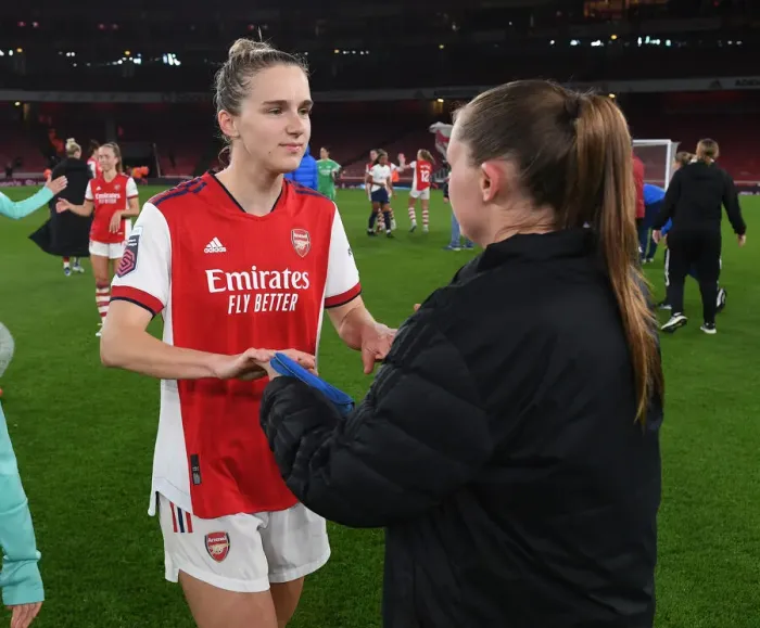 Framed Print : Arsenal Women's FA WSL Triumph: Miedema and Maritz Celebrate Victory Over Tottenham
