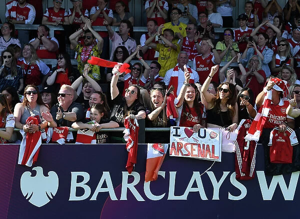 Arsenal Women's Fans Celebrate FA Women's Super League Victory