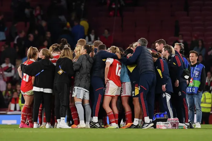Framed Print : Arsenal Women's Heartbreaking Semifinal Defeat to VfL Wolfsburg in UEFA Champions League Framed Print : Arsenal Women's Heartbreaking Semifinal Defeat to VfL Wolfsburg in UEFA Champions League