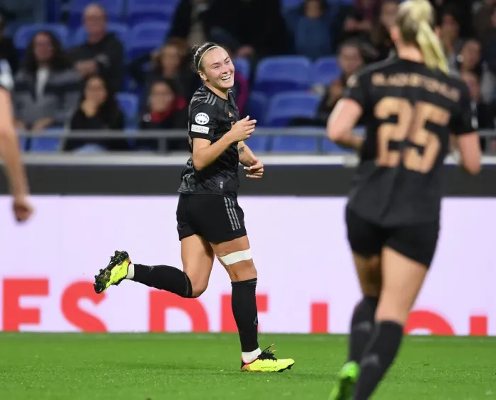 Framed Print : Arsenal Women's Historic Champions League Triumph: Caitlin Foord Nets Fourth Goal vs. Olympique Lyonnais Framed Print : Arsenal Women's Historic Champions League Triumph: Caitlin Foord Nets Fourth Goal vs. Olympique Lyonnais