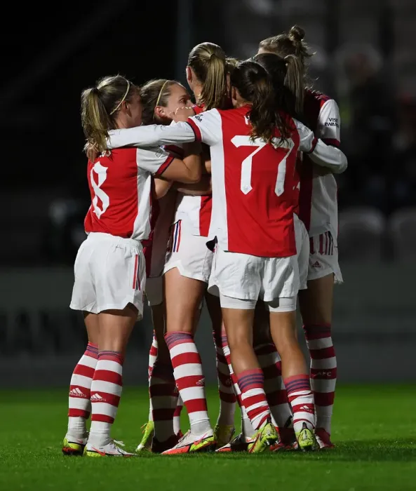 Framed Print : Arsenal Women's Historic Champions League Victory: Kim Little Scores First Goal vs. Hoffenheim Framed Print : Arsenal Women's Historic Champions League Victory: Kim Little Scores First Goal vs. Hoffenheim