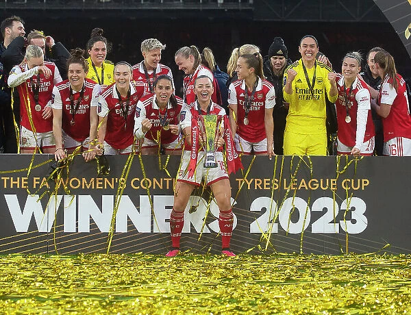 Arsenal Women's Historic Conti Cup Victory: Celebrating with Katie McCabe and the Champions