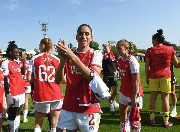 Arsenal Women's Historic FA Super League Victory: Rafaelle Souza's Triumphant Celebration