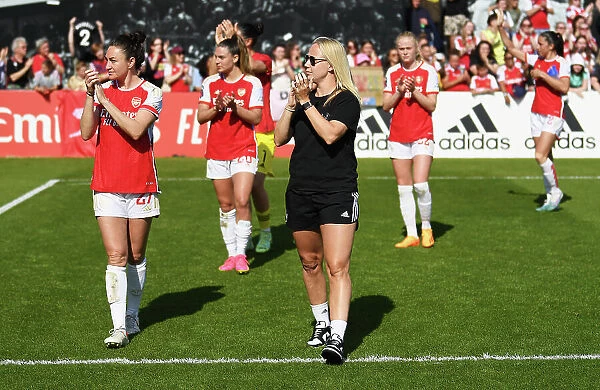 Arsenal Women's Historic FA Super League Victory: Beth Mead Celebrates with Adoring Fans