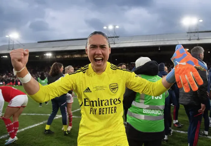 Framed Print : Arsenal Women's Historic FA WSL Cup Triumph Over Chelsea