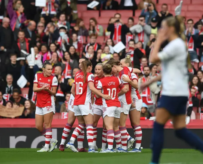 Framed Print : Arsenal Women's Historic FA WSL Victory: Beth Mead Scores First Goal Against Tottenham Framed Print : Arsenal Women's Historic FA WSL Victory: Beth Mead Scores First Goal Against Tottenham