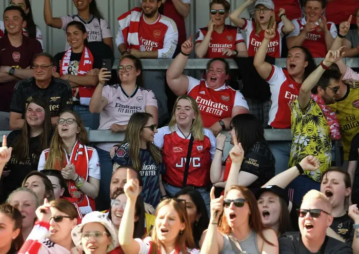 Framed Print : Arsenal Women's Historic FA WSL Victory: Celebrating at Meadow Park (2022-23) Framed Print : Arsenal Women's Historic FA WSL Victory: Celebrating at Meadow Park (2022-23)