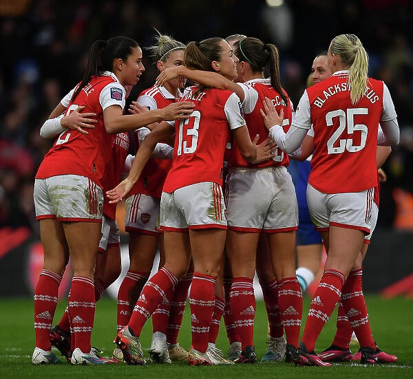 Arsenal Women's Historic Third Goal: Celebrating Victory in FA WSL Cup Final Against Chelsea