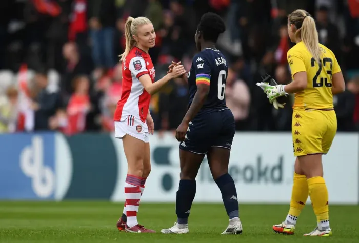 Framed Print : Arsenal Women's Historic League Victory: Unforgettable Embrace of Leah Williamson and Anita Asante Framed Print : Arsenal Women's Historic League Victory: Unforgettable Embrace of Leah Williamson and Anita Asante