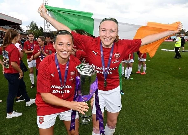 Arsenal Women's Historic WSL Title Win: Quinn and McCabe Lift the Trophy