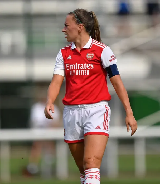 Framed Print : Arsenal Women's Katie McCabe Stars in Pre-Season Victory over Brighton & Hove Albion Women Framed Print : Arsenal Women's Katie McCabe Stars in Pre-Season Victory over Brighton & Hove Albion Women