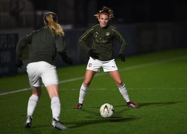 Arsenal Women's Katrine Veje Gears Up Ahead of Birmingham City Clash (FA WSL Continental Tyres Cup)