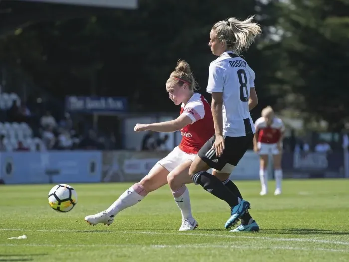Framed Print : Arsenal Women's Kim Little Nets Fourth Goal Against Juventus in 2018 Pre-Season Friendly Framed Print : Arsenal Women's Kim Little Nets Fourth Goal Against Juventus in 2018 Pre-Season Friendly