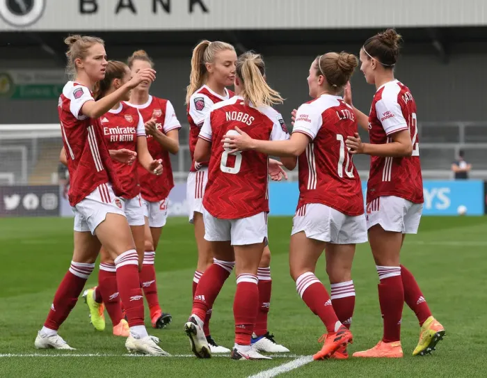 Framed Print : Arsenal Women's Kim Little Scores Dramatic Goal Against Reading Women in FA WSL Action