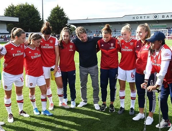 Arsenal Women's Manager Joe Montemurro Addresses Squad After Arsenal v West Ham United WSL Match