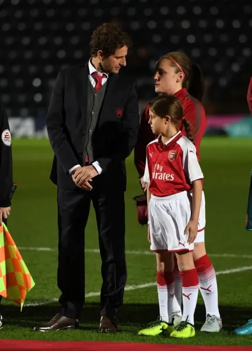Framed Print : Arsenal Women's Manager Joe Montemurro Consults with Kim Little Before Continental Cup Final vs. Manchester City Framed Print : Arsenal Women's Manager Joe Montemurro Consults with Kim Little Before Continental Cup Final vs. Manchester City
