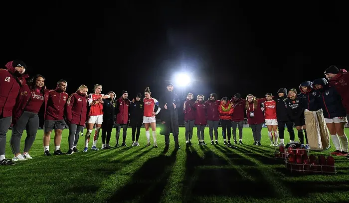 Framed Print : Arsenal Women's Manager Jonas Eidevall Addresses Team After Conti Cup Match Against Bristol City