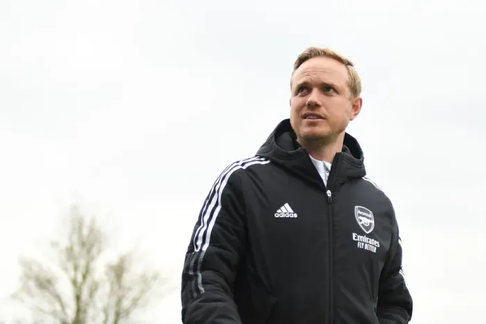 Framed Print : Arsenal Women's Manager Jonas Eidevall Reacts at Full-Time Against Aston Villa in FA WSL
