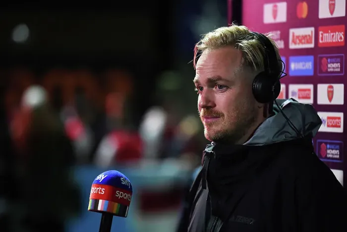 Framed Print : Arsenal Women's Post-Match: Jonas Eidevall Discusses 1-1 Draw Against West Ham United (FA WSL, 2022-23)