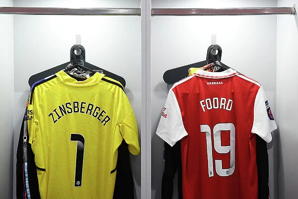 Arsenal Women's Pre-Match Focus: Shirt Display at Meadow Park Before West Ham United Clash
