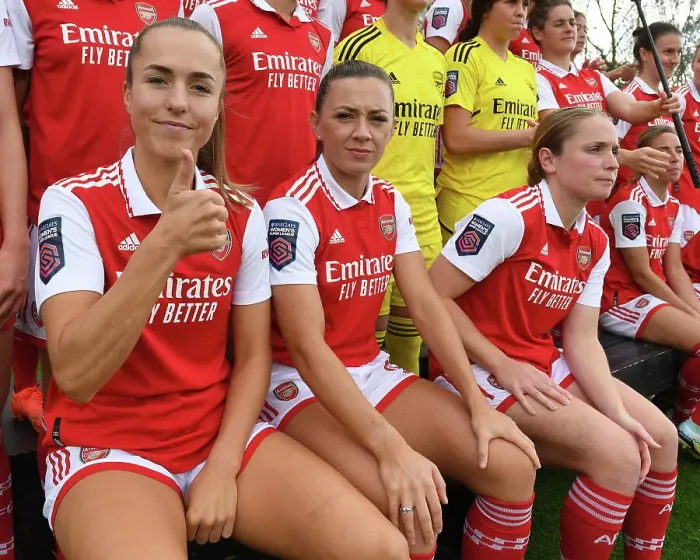Framed Print : Arsenal Women's Squad 2022-23: A Force to Reckon With