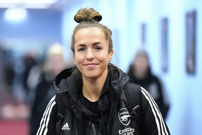 Framed Print : Arsenal Women's Squad Arrival at Villa Park Ahead of Aston Villa Clash (Aston Villa Women vs Arsenal Women, Barclays FA WSL 2022-23)