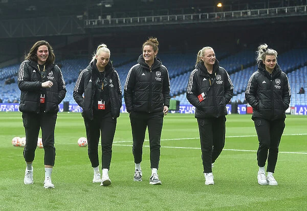 Arsenal Women's Squad Before FA WSL Cup Final Against Chelsea
