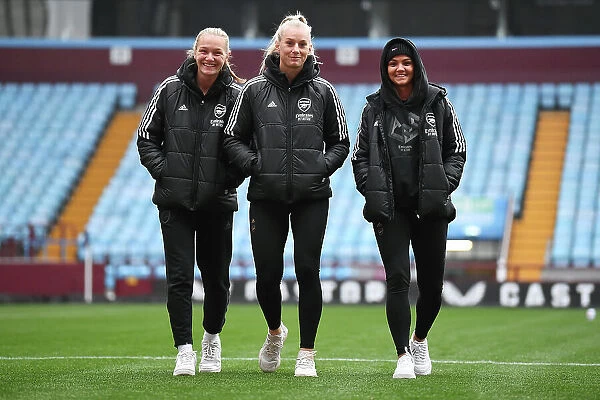 Arsenal Women's Squad Prepares for Aston Villa Match at Villa Park