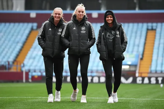 Framed Print : Arsenal Women's Squad Prepares for Aston Villa Match at Villa Park