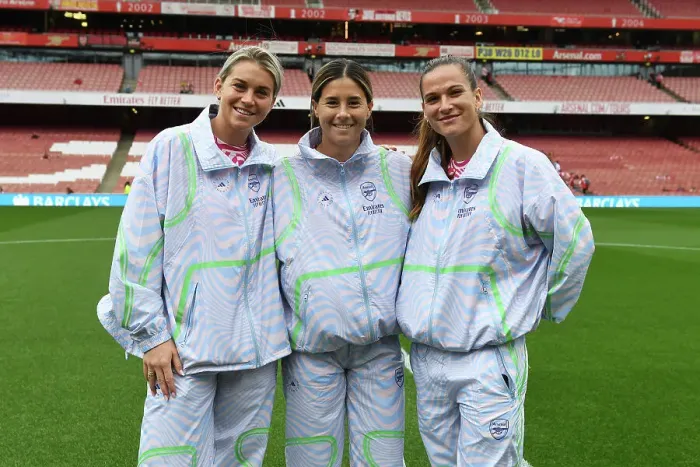Framed Print : Arsenal Women's Squad Prepares for Liverpool FC Clash: Pitch Inspection at Emirates Stadium Framed Print : Arsenal Women's Squad Prepares for Liverpool FC Clash: Pitch Inspection at Emirates Stadium
