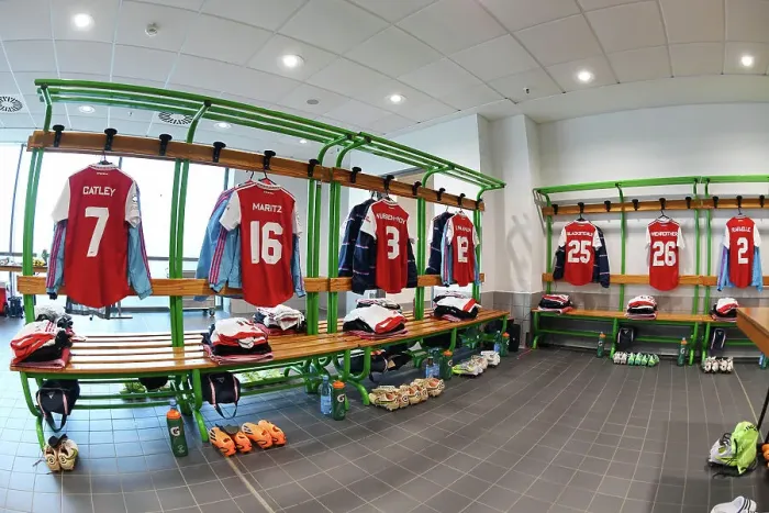 Framed Print : Arsenal Women's Squad Prepares for UEFA Champions League Semi-Final Clash Against VfL Wolfsburg