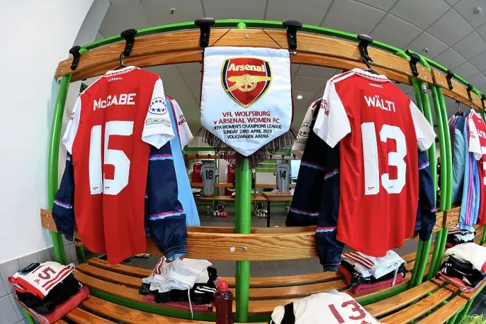 Framed Print : Arsenal Women's Squad Prepares for UEFA Champions League Semi-Final Showdown Against VfL Wolfsburg Framed Print : Arsenal Women's Squad Prepares for UEFA Champions League Semi-Final Showdown Against VfL Wolfsburg