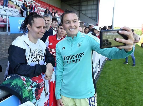 Arsenal Women's Star Caitlin Foord Interacts with Fans after West Ham United Match