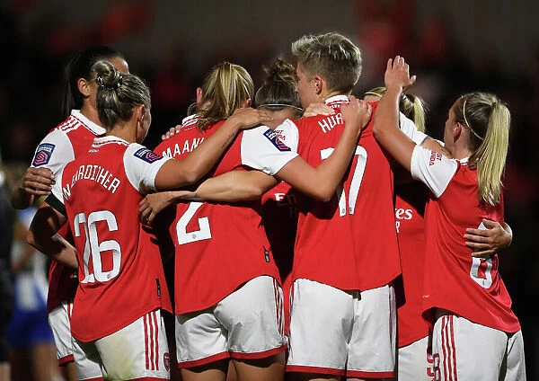 Arsenal Women's Super League: Arsenal v Brighton & Hove Albion - 4-Goal Celebration