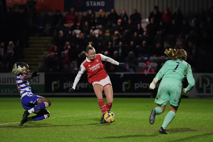 Framed Print : Arsenal Women's Super League: Frida Maanum Scores Second Goal Against Reading Framed Print : Arsenal Women's Super League: Frida Maanum Scores Second Goal Against Reading